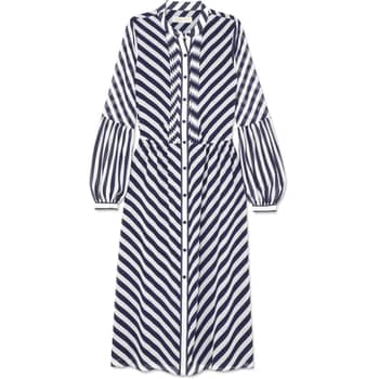 Melania Trump's Adam Lippes Striped Dress | POPSUGAR Fashion