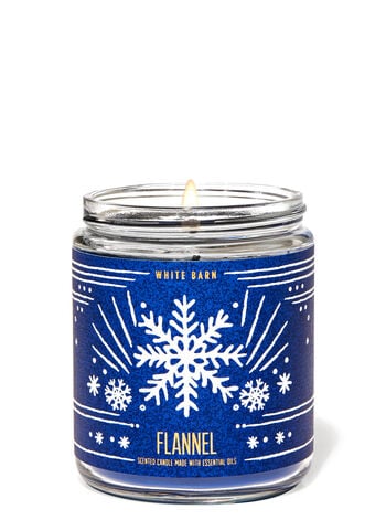 Flannel Single Wick Candle