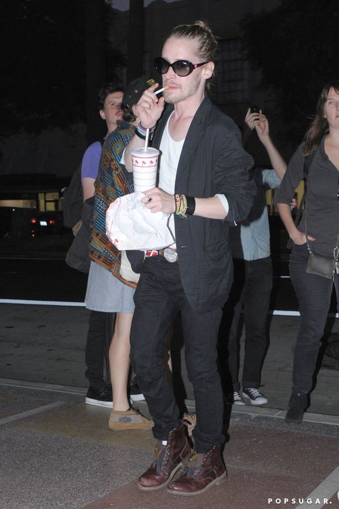 Macaulay Culkin was ready for a treat in LA on Saturday.
