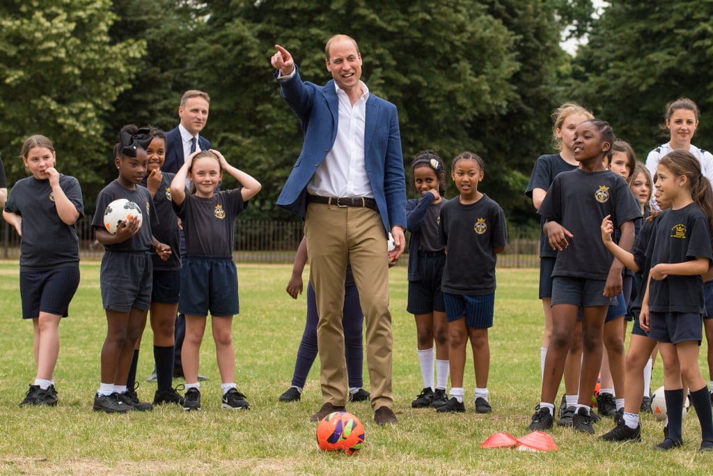 Prince William Playing Soccer With Kids in London July 2017