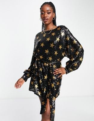 ASOS Star Embellished Mini Dress