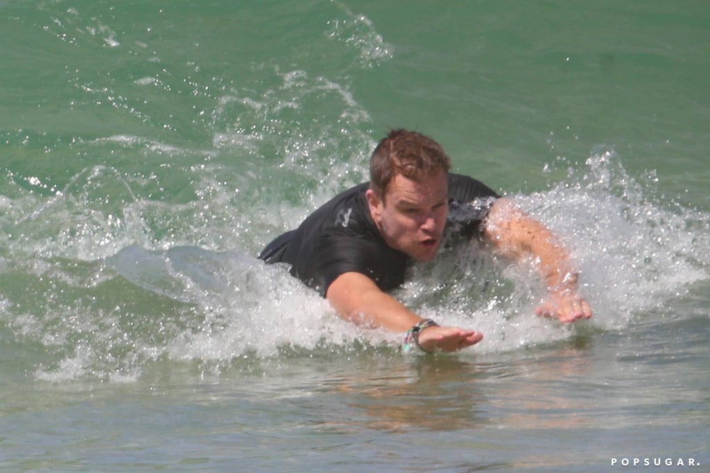 Chris Hemsworth and Matt Damon Australia Pictures April 2018