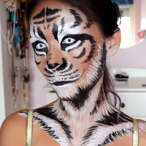 Tiger Face Painting Tutorial