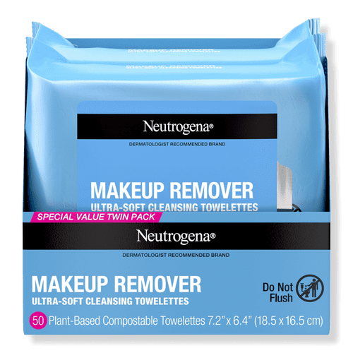 Neutrogena Makeup Remover Cleansing Towlettes, Twin Pack