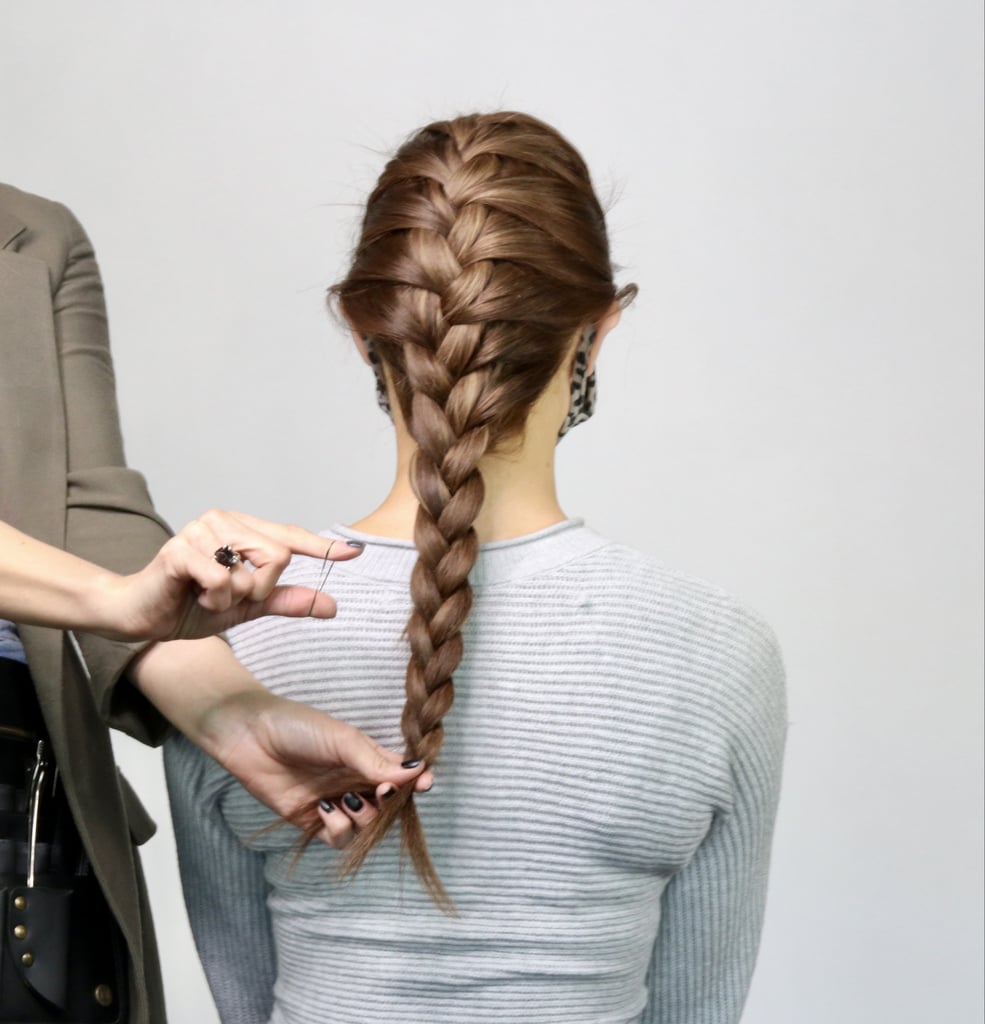 French Braid Tutorial, Step 7: Secure With an Elastic
