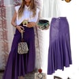I Want to Be Wearing That: An Asymmetrical Maxi Skirt and Mules
