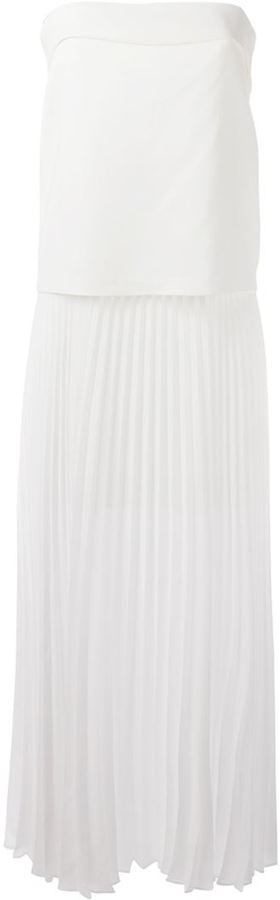 A.L.C. Pleated Strapless Dress ($832)