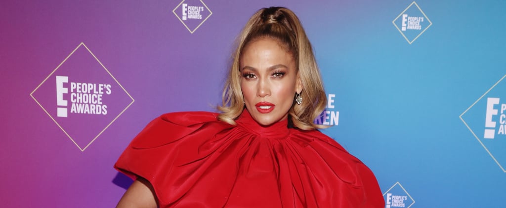 Jennifer Lopez's Red Saint Laurent Minidress