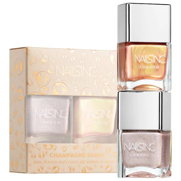 Nails Inc. Champagne Shine Nail Polish Duo