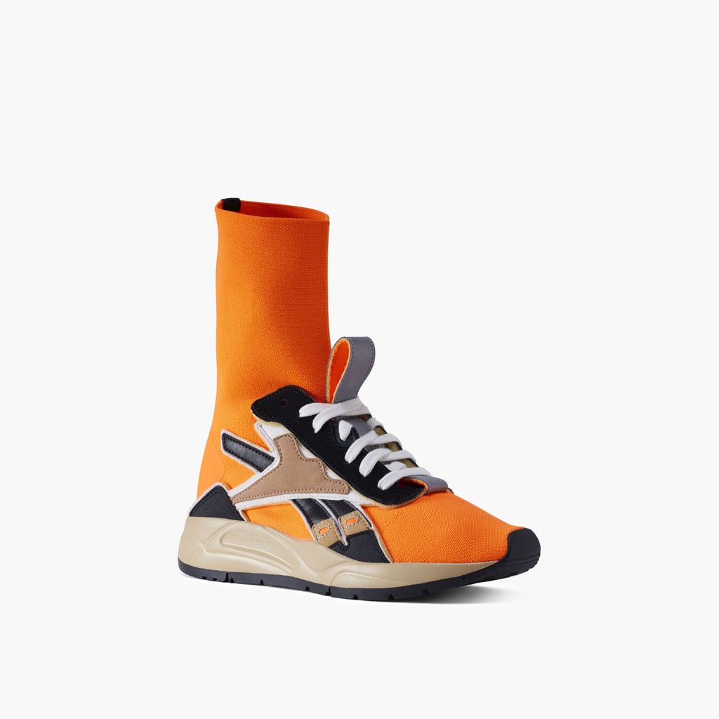 Reebok Victoria Beckham Bolton Sock in Solar Orange / Sahara / Soft Camel