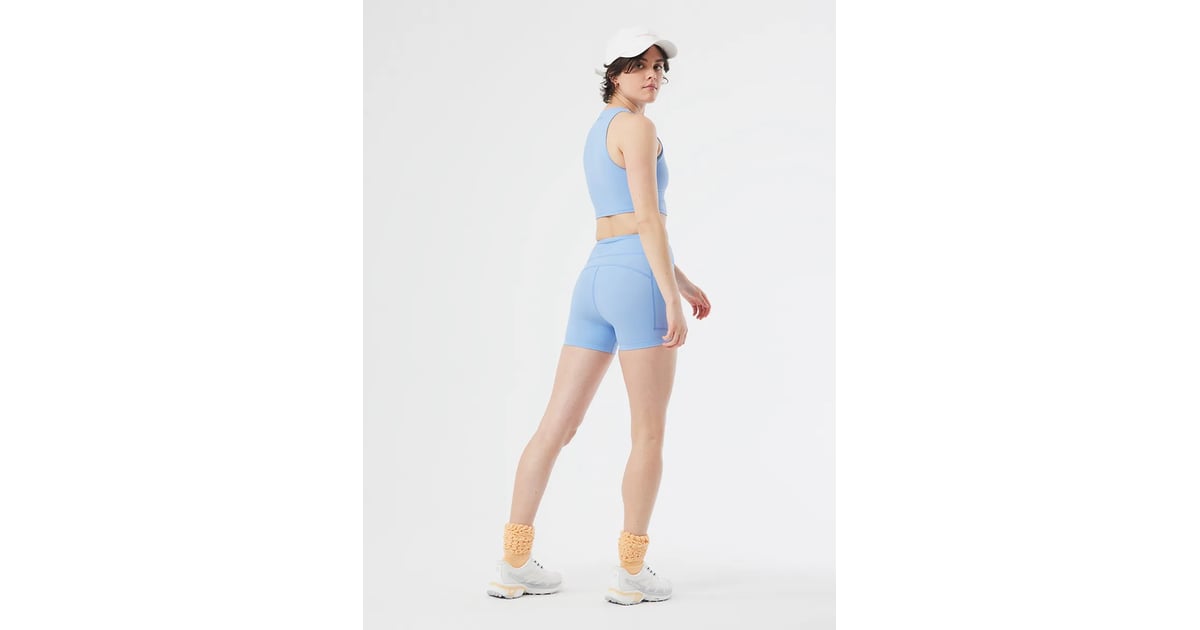 A Short Set Outdoor Voices Zoom Crop Top and Zoom Short Best Spring