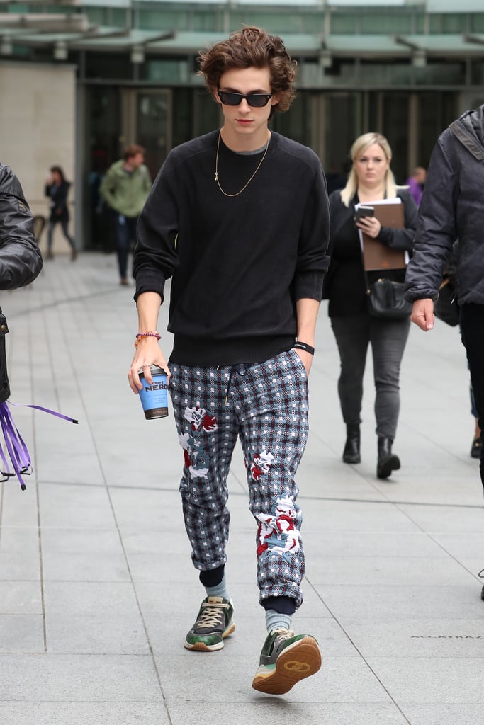 Timothée's BBC Radio appearance proved that even his sweatpants are stylish.