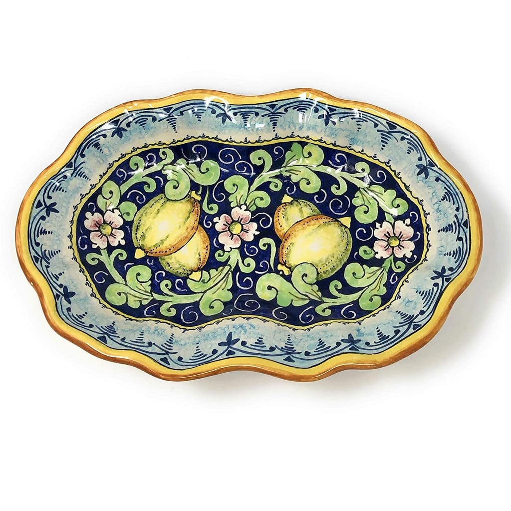 Handcrafted Pottery: Ceramiche D'arte Parrini Italian Ceramic Tray Plate