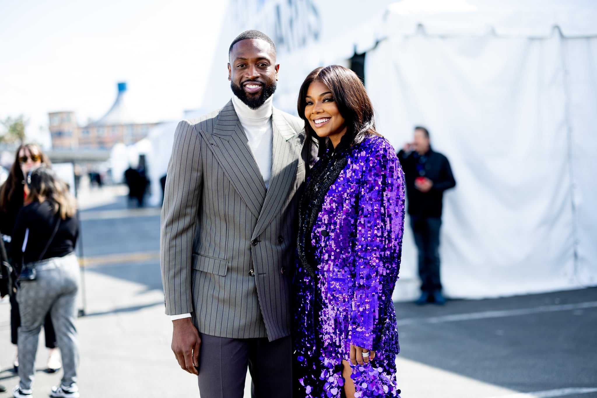 SANTA MONICA, CALIFORNIA - MARCH 04: (EDITORS NOTE: Image has been edited using digital filters) Dwyane Wade and Gabrielle Union attends the 2023 Film Independent Spirit Awards on March 04, 2023 in Santa Monica, California. (Photo by Matt Winkelmeyer/Getty Images)