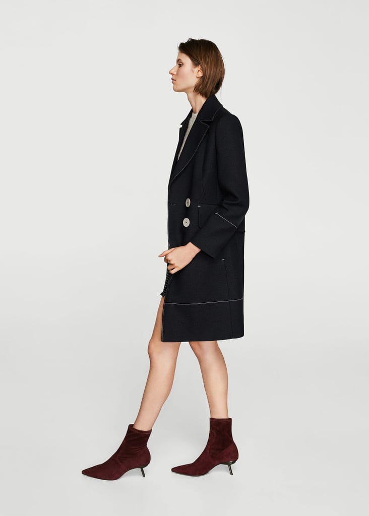 Mango Suede Sock Ankle Boots