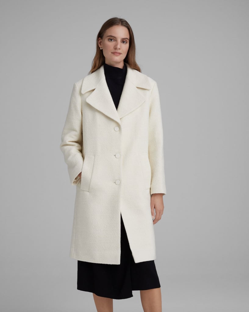 Mango Quilted Bouclé Coat