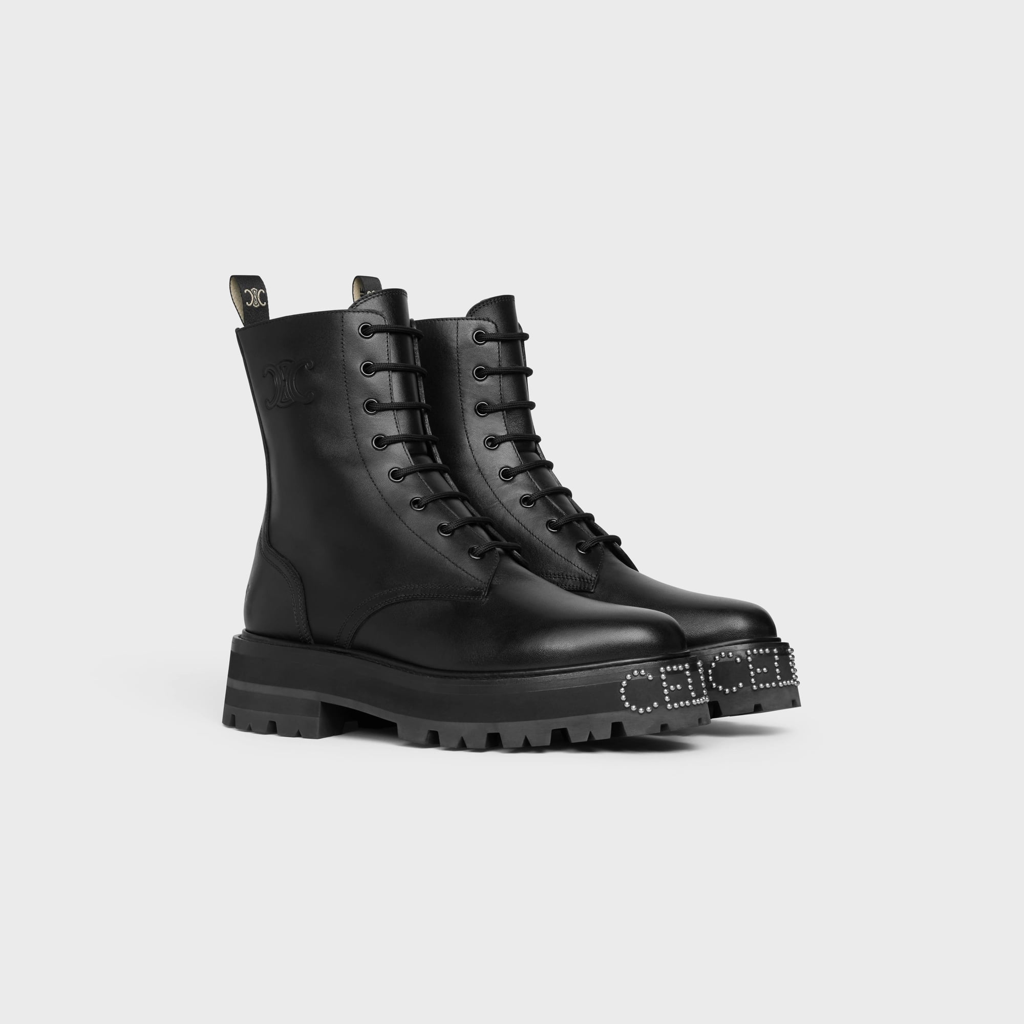 Celine lace up shop boots