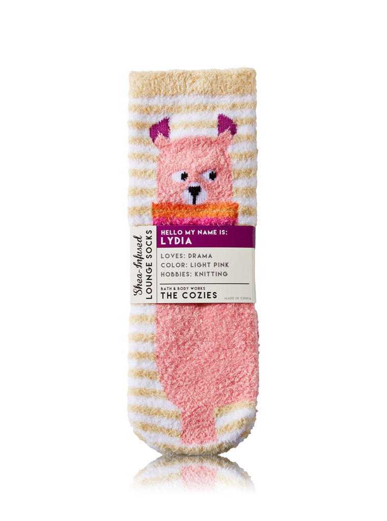 Bath & Body Works Lydia the Llama Shea-Infused Lounge Socks