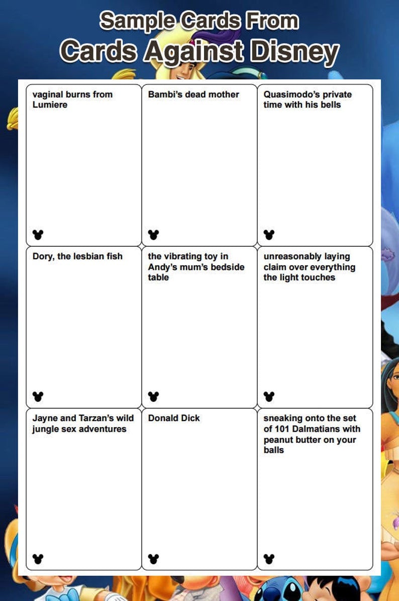 Style: Disney Black Cards Against Disney CARDS AGAINST Melbourne 