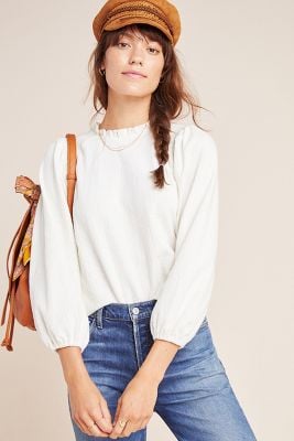 Current Air Jasia Balloon-Sleeved Pullover