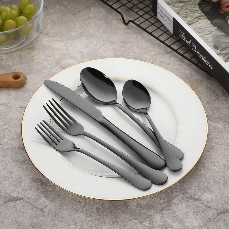 Devico 20-Piece Stainless Steel Metal Flatware Utensils Cutlery (Set For 4)