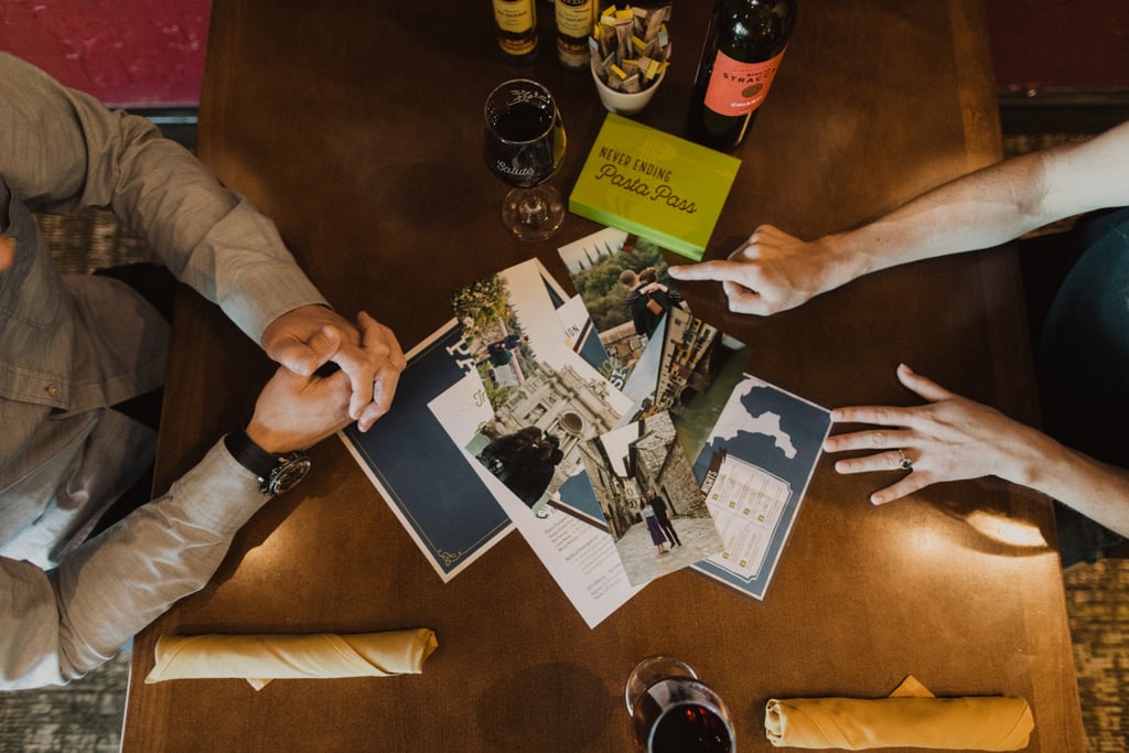 Olive Garden Engagement Shoot