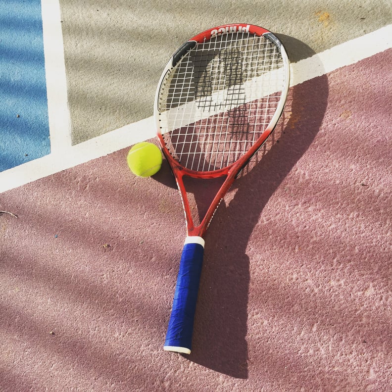 Play tennis at a free court in the park.