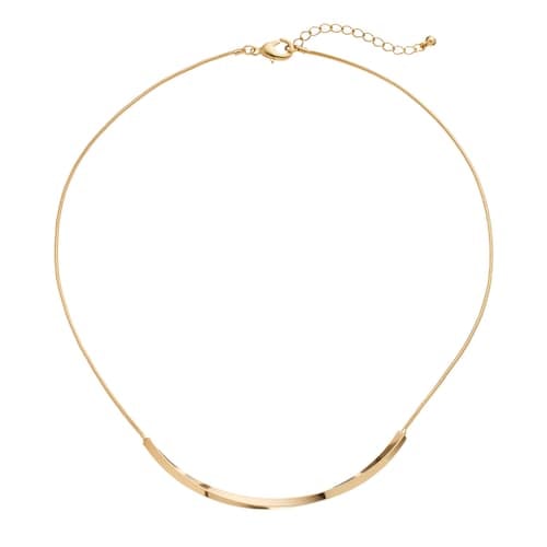 Twisted Curved Bar Necklace