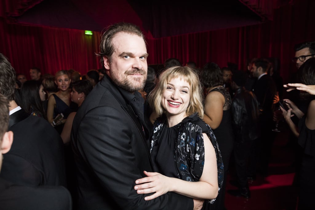 David Harbour with girlfriend Alison Sudol