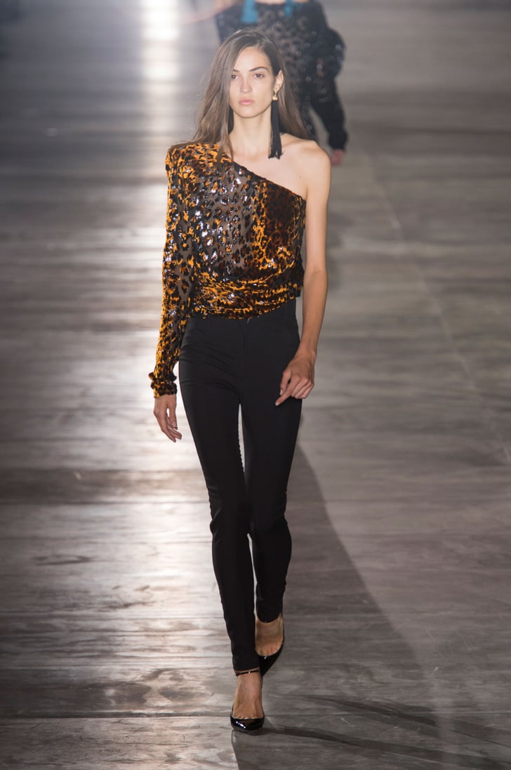 The Saint Laurent collection debuted during Paris Fashion Week on ...