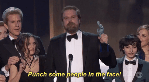 Winona Ryder Reactions at 2017 SAG Awards