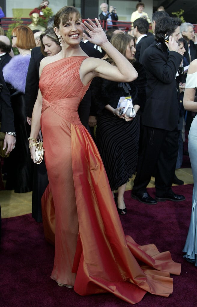 2004: She waved to the crowd as she hit the red carpet.