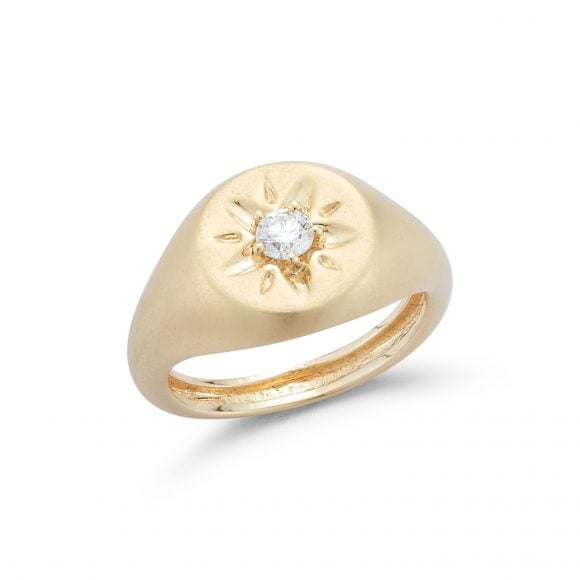 Barbela Diamond Skylar Pinky Ring