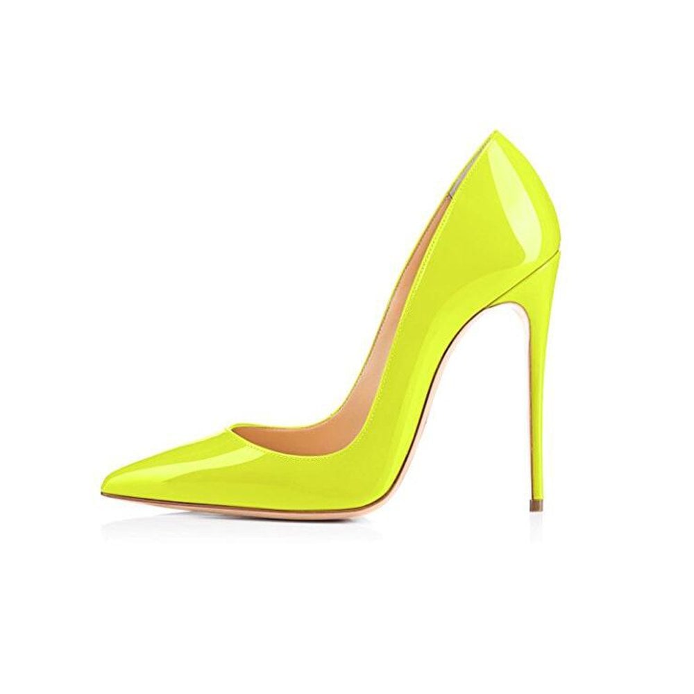 Amazon.com: LEBE High Heels Unisex Men's Women's Pointed Toe Stiletto High  Heel Party Bridal Prom Court Shoes-Yellow|36 : Clothing, Shoes & Jewelry