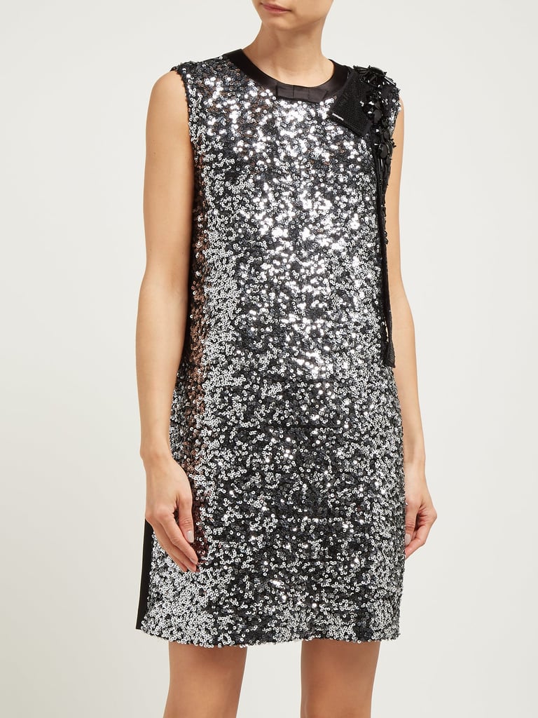 Miu Miu Sequinned Crepe Minidress