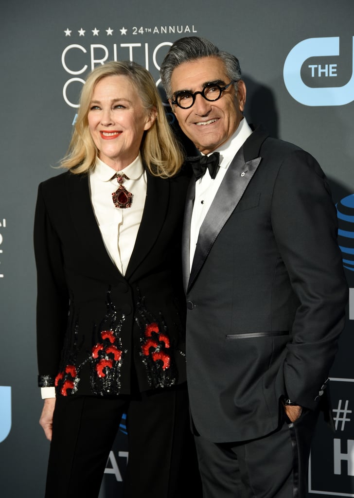Eugene Levy and Catherine O'Hara at the 2019 Critics' Choice Awards