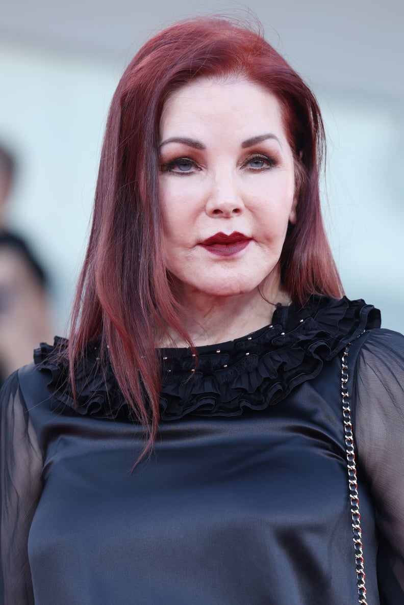 VENICE, ITALY - SEPTEMBER 04: Priscilla Presley attends a red carpet for the movie 