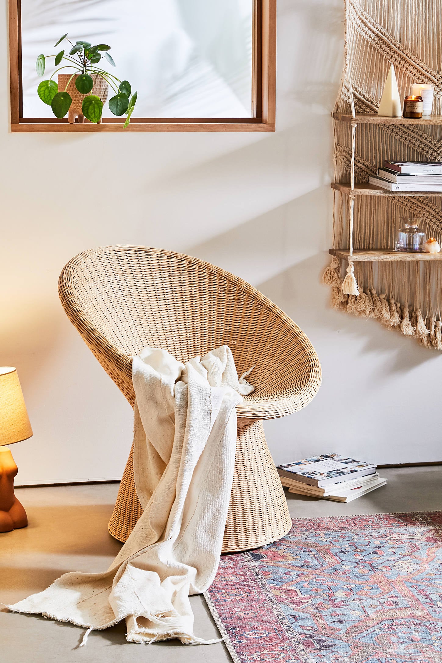 Pierce wicker side deals table