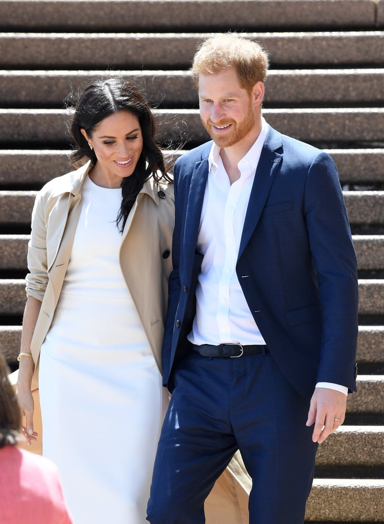 Meghan Markle Getting Bouquet of Flowers in Australia 2018