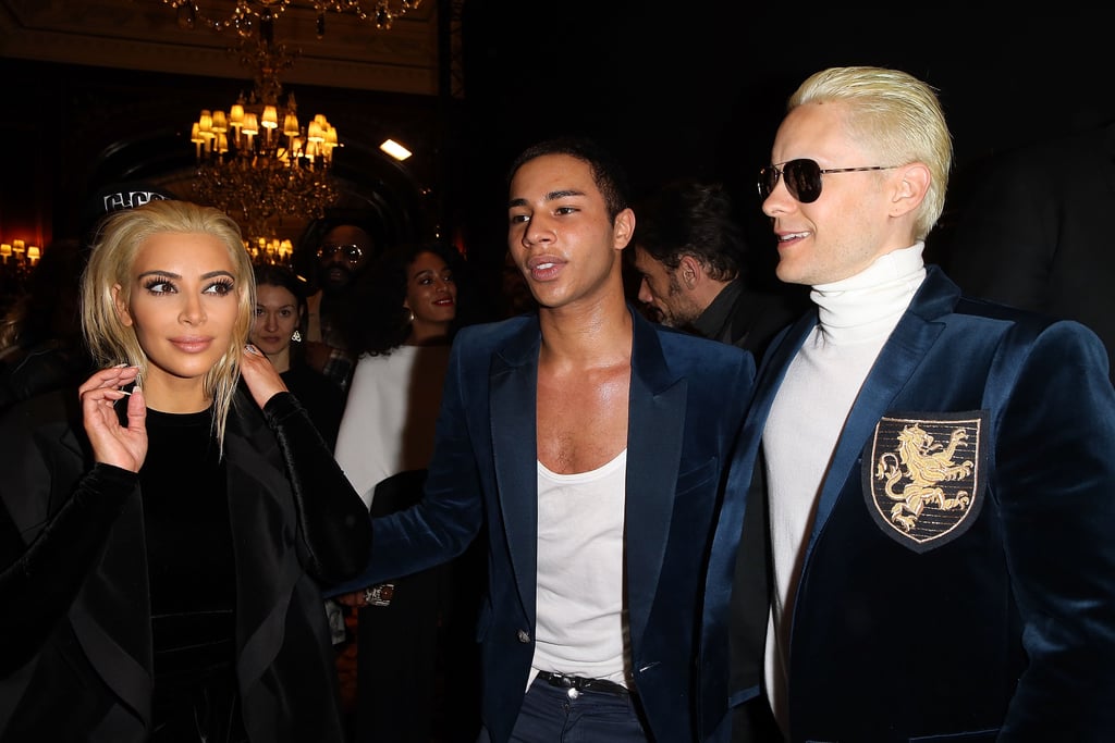 Jared Leto and Kim Kardashian at Paris Fashion Week Pictures