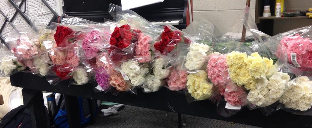 Teen Buys Flowers For the Girls at His School
