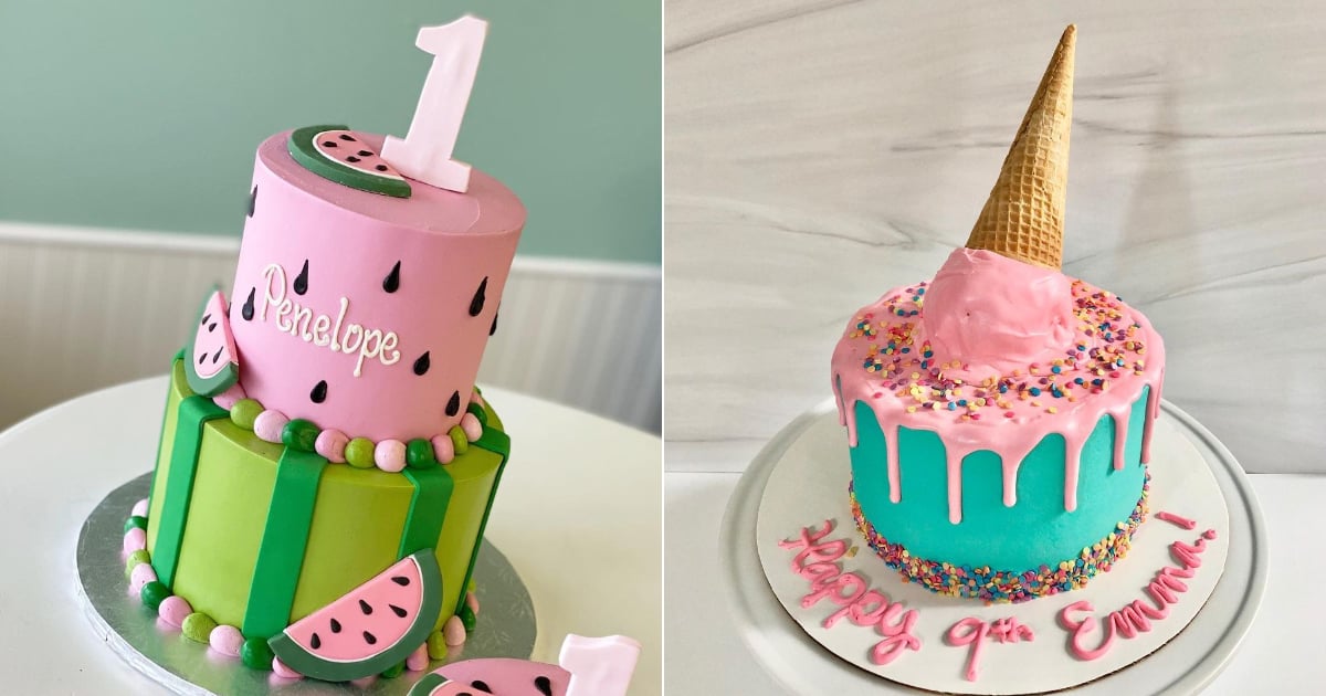 20 FUN SUMMER CAKES -- A roundup of cute cake ideas for summer.