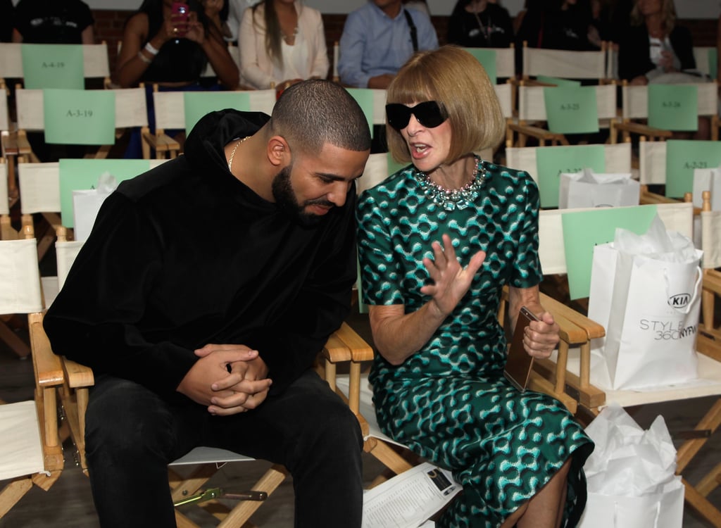 Drake and Anna Wintour NYFW Pictures
