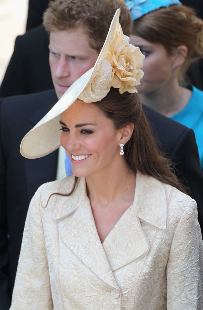 Kate wore cream Gina Foster for Zara's wedding in 2011.