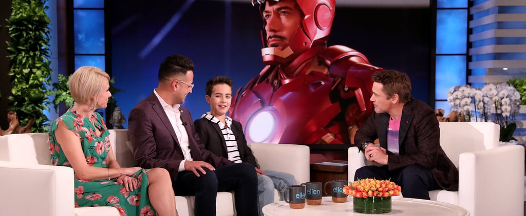 Watch Robert Downey Jr. Meet a Fan With Autism on Ellen