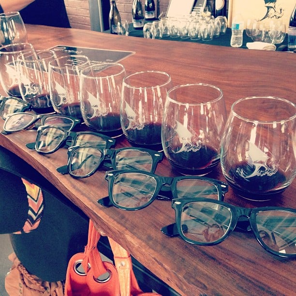 6. The Girl Who Got Six of Her Friends to Wear Nerd Glasses While Wine Tasting