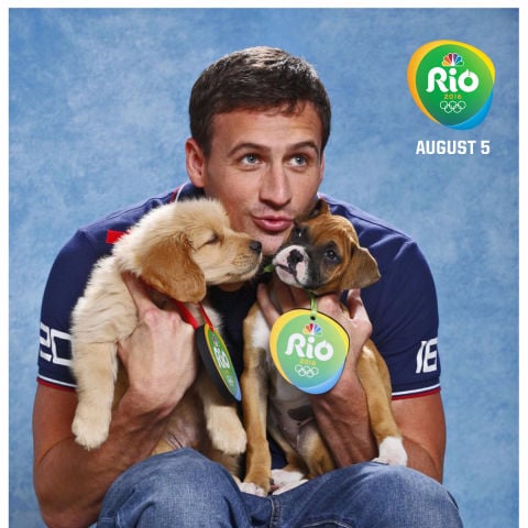 Olympians With Puppies