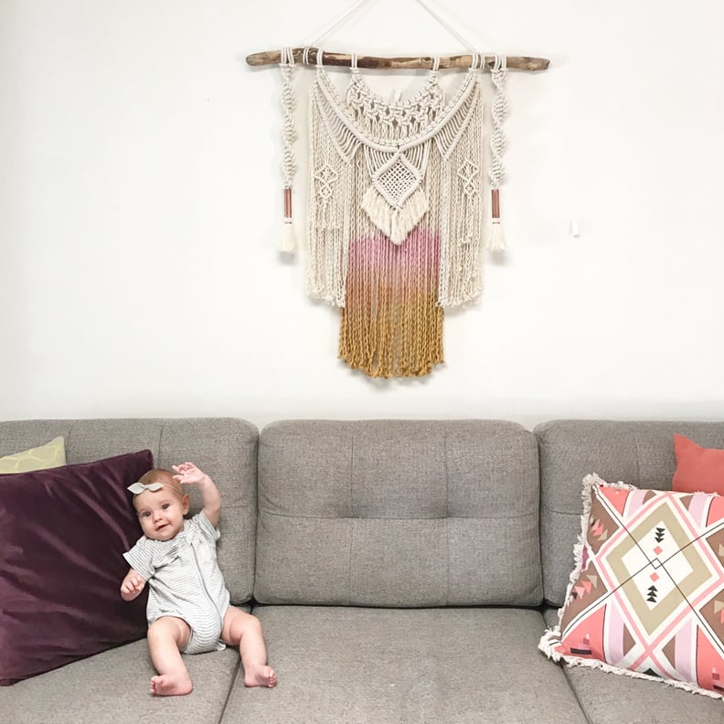 Copper-Tipped Macrame Wall Hanging