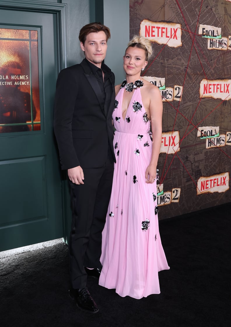 Millie Bobby Brown and Jake Bongiovi at the "Enola Holmes 2" Premiere