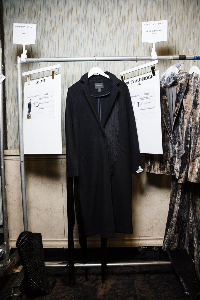 The Thrifted Coat Backstage at the Runway Show